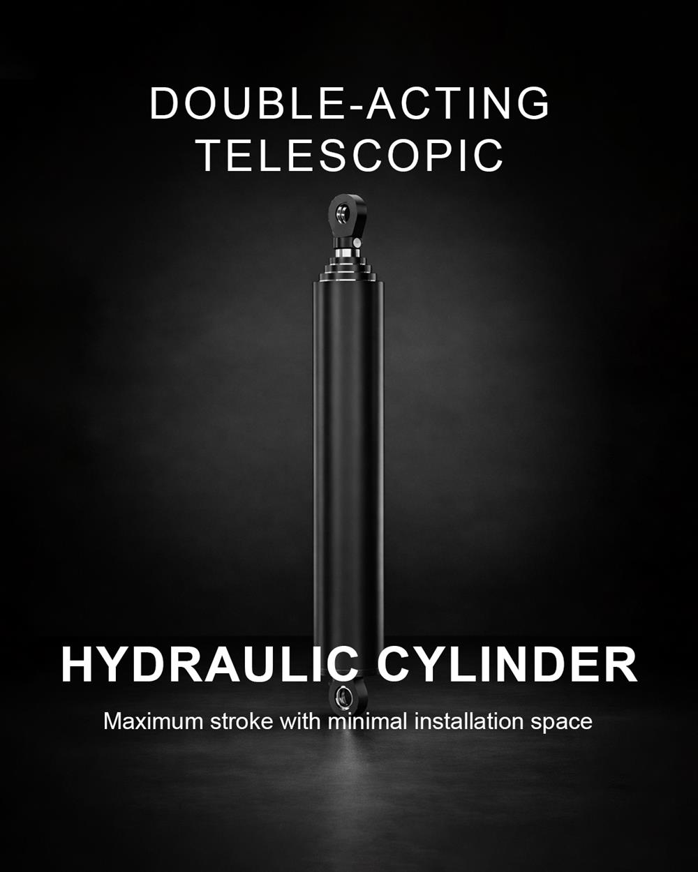 Double-Acting Telescopic Hydraulic Cylinder